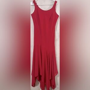 ❤️ Citi Red Sleeveless Mermaid Dress w/ Layered Skirt – Size 10 – NWT ❤️